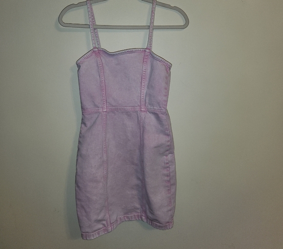 H&M's Divided Pink Denim Sundress - Picture 1 of 4